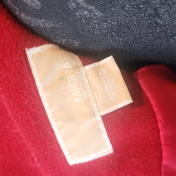 Michael Kors Red Pea Coat - Picture 5 of 5